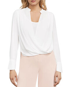 BCBGMAXAZRIA Jaklyn Draped Front Essential Blouse